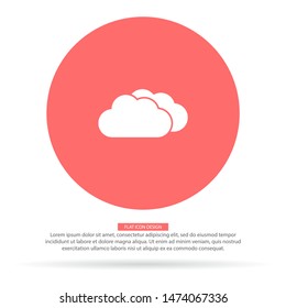 cloud Vector icon . Lorem Ipsum Illustration design