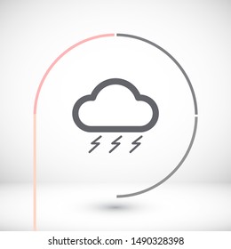 cloud Vector icon . Lorem Ipsum Illustration design