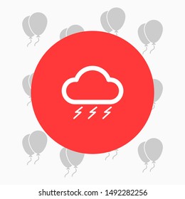 cloud Vector icon . Lorem Ipsum Illustration design