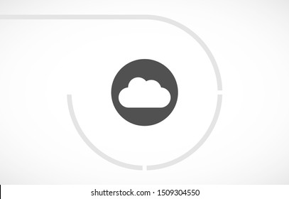 cloud Vector icon . Lorem Ipsum Illustration design