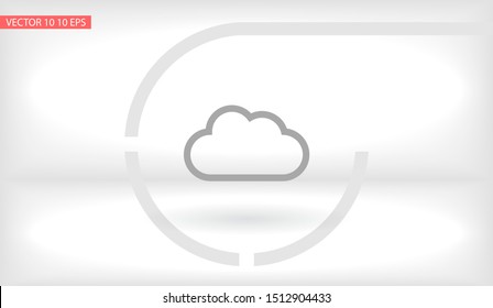 cloud Vector icon . Lorem Ipsum Illustration design