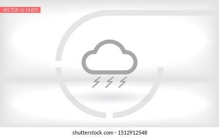 cloud Vector icon . Lorem Ipsum Illustration design