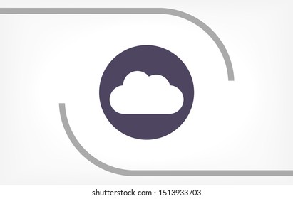 cloud Vector icon . Lorem Ipsum Illustration design