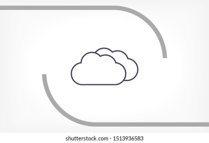 cloud Vector icon . Lorem Ipsum Illustration design