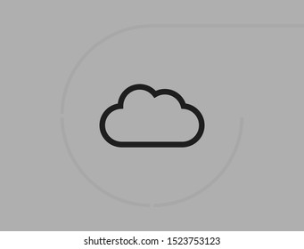 cloud Vector icon . Lorem Ipsum Illustration design