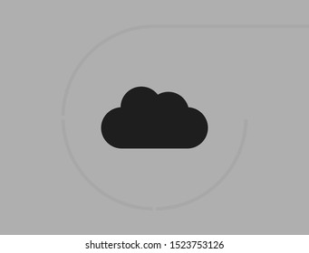 cloud Vector icon . Lorem Ipsum Illustration design