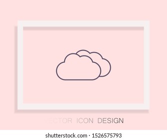 cloud Vector icon . Lorem Ipsum Illustration design