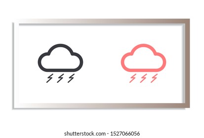 cloud Vector icon . Lorem Ipsum Illustration design