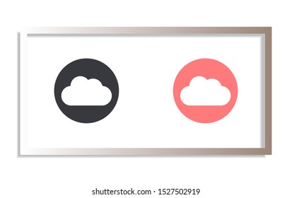 cloud Vector icon . Lorem Ipsum Illustration design