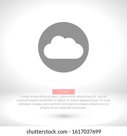 cloud Vector icon . Lorem Ipsum Illustration design