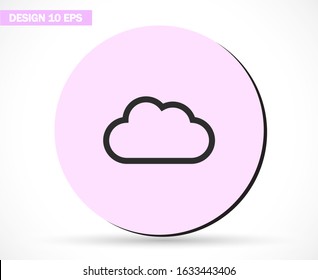 cloud Vector icon . Lorem Ipsum Illustration design