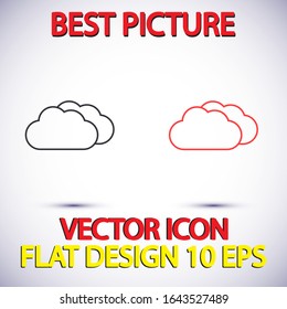 cloud Vector icon . Lorem Ipsum Illustration design