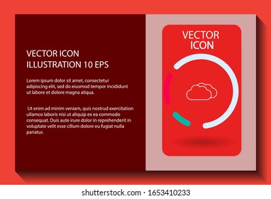 cloud Vector icon . Lorem Ipsum Illustration design