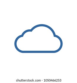 Cloud vector icon. Outline cloud icon illustration vector symbol