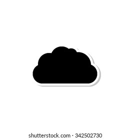 cloud - vector icon with shadow