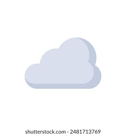 Cloud vector icon. Vector sign illustration for cloudy weather. On a blank background and can be edited again.