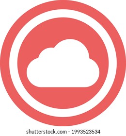 Cloud Vector icon that can easily modify or edit
