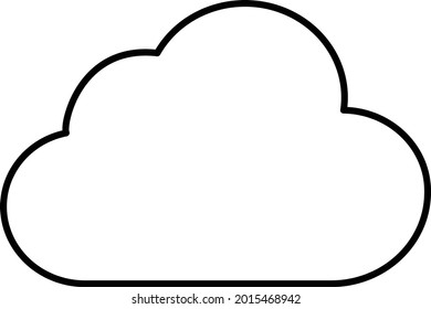 Cloud Vector icon that can easily modify or edit

