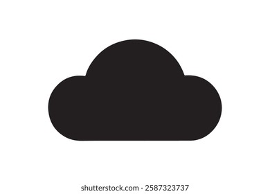 Cloud Vector Icon for Weather and Digital Storage
Flat Cloud Symbol for Networking, Computing, and Technology. Modern Cloud Illustration for Web, Data, and Online Services