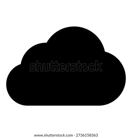 Cloud vector icon. Weather Illustration sign. Overcast symbol or logo.
