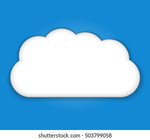 Cloud vector icon. Cloud weather symbols. Vector illustration.