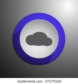 Cloud vector icon. Web design style