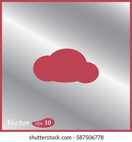 Cloud vector icon. web design style