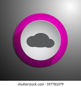 Cloud vector icon. Web design style
