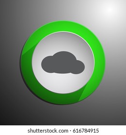 Cloud vector icon. Web design style