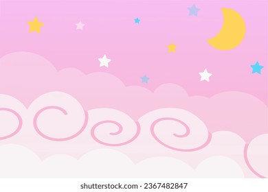 cloud vector illustration with Chinese cloud style