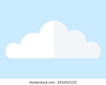 Cloud vector illustration. Cumulus clouds, like sculpted cotton, grace heavens with their natural beauty Seasonal variations manifest in cloudscape, each cloud telling unique story