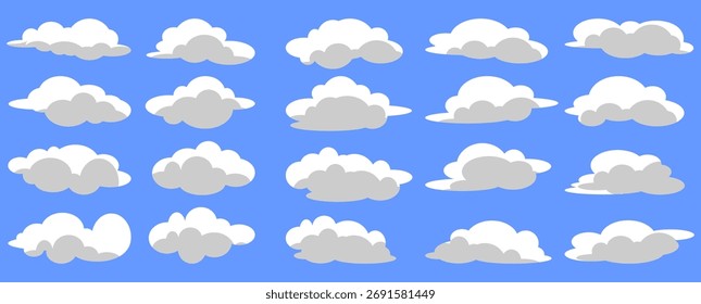 cloud vector illustration. dark cloud in blue sky. cloud cartoon with sky background