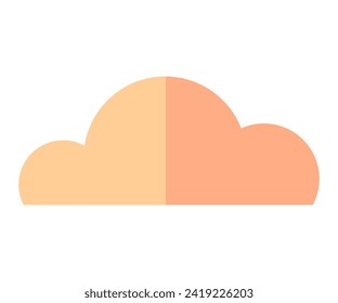 Cloud vector illustration. Fluffy clouds drift lazily across dreamlike cloudscape in high sky The heavenly atmosphere is adorned with cumulus clouds, creating serene scene
