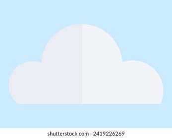 Cloud vector illustration. Fluffy clouds decorate heavens, contributing to ever-changing cloudscape Atmospheric variations manifest in form natural and dynamic cloud formations