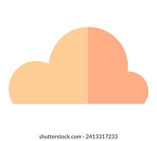 Cloud vector illustration. Fluffy cumulus clouds drift effortlessly, adding touch magic to high sky Cloud metaphors weave story natures mood, reflected in changing clouds