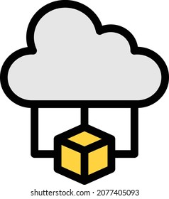 cloud vector illustration isolated on a transparent background . colour vector icons for concept or web graphics.