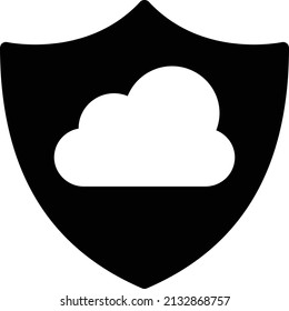 cloud vector illustration isolated on a transparent background. glyph vector icons for concept or web graphics.