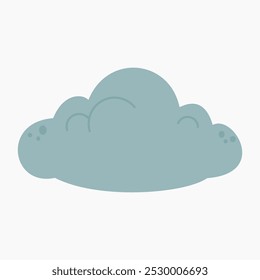 Cloud vector illustration isolated on white background