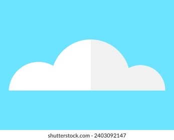 Cloud vector illustration. Cloud metaphors reflect ethereal beauty environment around us Misty vapors rise, forming celestial mist envelops heavenly clouds Natures artwork