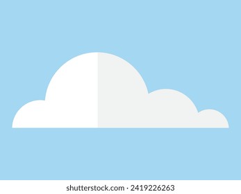 Cloud vector illustration. Meteorology analyzes dynamics clouds, unraveling secrets atmosphere Cumulus clouds, like sculpted cotton, grace heavens with their natural beauty