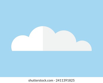 Cloud vector illustration. Misty vapors rise, blending with ethereal beauty high, heavenly clouds Natural cloudscape formations add dimension to ever-evolving climate