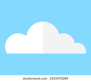 Nube ilustración vectorial. Las obras de arte de la naturaleza se despliegan mientras las nubes bailan con gracia a través de un cielo alto y onírico. Las nubes esponjosas decoran los cielos, contribuyendo a un paisaje nuboso en constante cambio