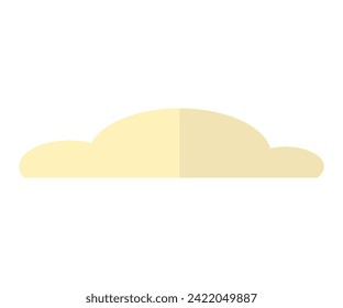 Cloud vector illustration. Natures breath is visible as mist rises, blending with high clouds above Cloud metaphors intertwine, creating poetic narrative in ever-changing sky