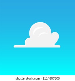 Cloud vector illustration on blue sky