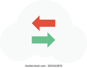 cloud Vector illustration on a transparent background. Premium quality symbols. Vector Line Flat color  icon for concept and graphic design. - Powered by Shutterstock - Get 15% off with code: PIKWIZARD15