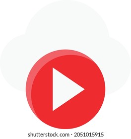 cloud Vector illustration on a transparent background. Premium quality symbols. Vector Line Flat color  icon for concept and graphic design.