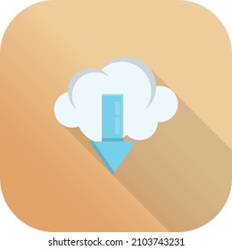 cloud Vector illustration on a transparent background.Premium quality symmbols.Vector line flat icon for concept and graphic design.
