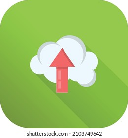 Cloud Vector illustration on a transparent background.Premium quality symmbols.Vector line flat icon for concept and graphic design.