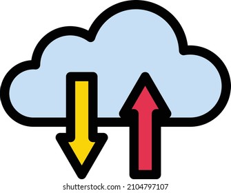 Cloud Vector illustration on a transparent background.Premium quality symmbols.Stroke vector icon for concept and graphic design. 
