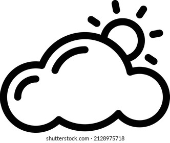 cloud Vector illustration on a transparent background. Premium quality symbols. Stroke vector icon for concept and graphic design.
